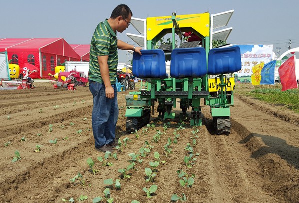 履帶四行蔬菜移栽機(jī)